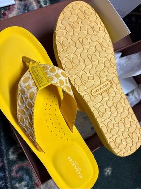 Coach flip flop sandals New